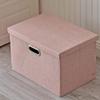 CHENGGUO Underwear Shoes Storage Box Toy Storage Box Folding Cardboard Box with Lids Miscellaneous Finishing Basket Multifunctional Storage Box (Set of 3) (Color : Pink) view 2