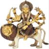 Exotic India Sheran Waali MATA -Goddess Durga - Brass Statue view 1