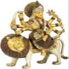 Exotic India Sheran Waali MATA -Goddess Durga - Brass Statue view 2