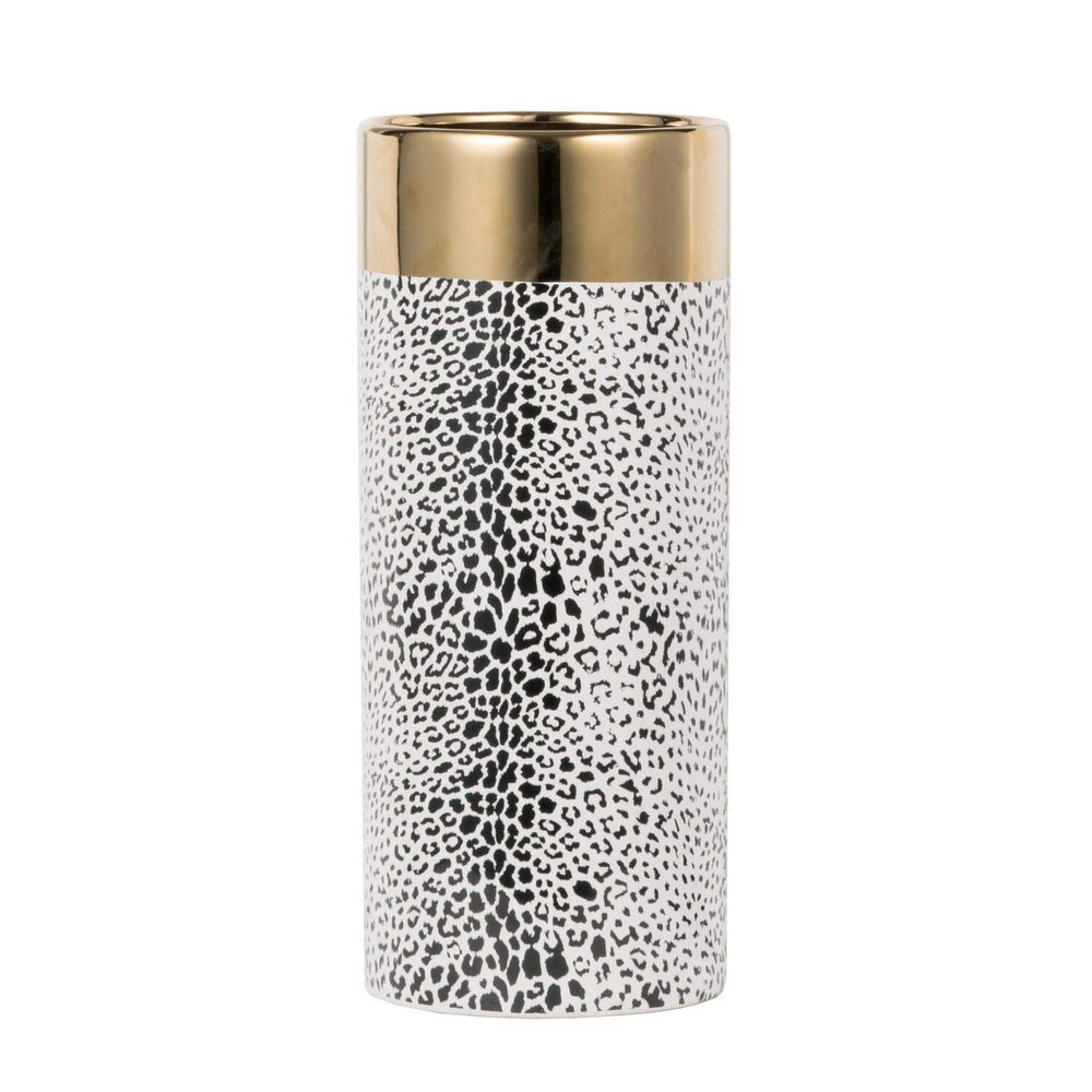 A&B Home Vase, Matte Gold, Matte Black
