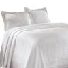 BNM Oversized Geometric Fret Design Matelasse Cotton Bedspread, Jacquard Weave, Soft, All-Season, Cozy, Lightweight, Perfect for Master or Guest Bedroom, Matching Pillow Shams, Full, White view 2