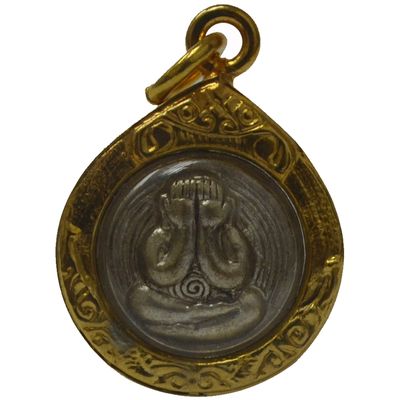 Thai Jewelry Amulets Phra Pidta Closed Eyes Amulets Loung Puu Naak Wat Huay Jarakheah Temple