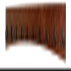 PEG AND RAIL Solid Cherry Arched Wall Mounted Coat Rack Double Bronze Hooks - Made in The USA (Dark Cherry, 36" x 4.5" - 7 Hooks) view 1