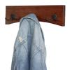 PEG AND RAIL Solid Cherry Arched Wall Mounted Coat Rack Double Bronze Hooks - Made in The USA (Dark Cherry, 36" x 4.5" - 7 Hooks) view 3