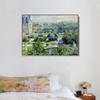 INVIN ART Framed Canvas Wall Art Les Tuileries, 1876 by Claude Monet Print Impressionist Landscape Painting Living Room Office Decor(Wood Color Slim Frame,18"x24") view 2