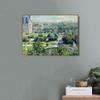 INVIN ART Framed Canvas Wall Art Les Tuileries, 1876 by Claude Monet Print Impressionist Landscape Painting Living Room Office Decor(Wood Color Slim Frame,18"x24") view 3