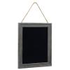 SANY DAYO HOME Rustic Wall Hanging Chalkboard Signs 14 x 11 inches Distressed Wood Framed Magnetic Display Board for Kitchen, Wedding Party, Pantry, Office, Classroom - Gray view 1