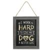 SANY DAYO HOME Rustic Wall Hanging Chalkboard Signs 14 x 11 inches Distressed Wood Framed Magnetic Display Board for Kitchen, Wedding Party, Pantry, Office, Classroom - Gray view 4