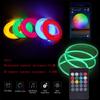 XUNATA LED Neon Light, Bluetooth Remote Control LED Rope Light, AC 110-130V RGB Dimmable Waterproof 5050 60 LED/m Light Strip for Commercial Building, Outdoor Lighting(33ft/10m) view 4