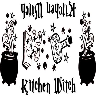 Kitchen Witch Vinyl Decal Sticker for Kitchen Mixers