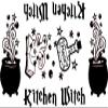 Kitchen Witch Vinyl Decal Sticker for Kitchen Mixers view 1