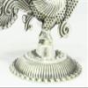 Rajasthan Gems Sterling Silver 925 Oil lamp Diya Deepak Religious Temple Peacock Bird 125 Gr view 4