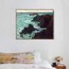 INVIN ART Framed Canvas Wall Art The Cote Sauvage, 1886 by Claude Monet Print Impressionist Landscape Painting Living Room Office Decor(Wood Color Slim Frame,16"x20") view 2