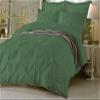 Amuze Bedding Stylish Pinch Pleated 3 PCs Duvet Cover and Pillow Shams Decorative Set (Sage, Twin/Twin XL) Luxurious 100% Egyptian Cotton 300 Thread Count view 1