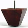 LEG DADDY 3" Mahogany Finish Pyramid Sofa Leg, Set of 4 (M10) view 1