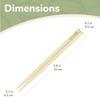 BambooMN Premium 5.9" - Mini Bamboo Chopsticks, Pocket Sized, Smaller Sized for Training, and Travel - 36 Pairs view 2