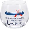 Pavilion - The Best Times Are At The Lake - 18 Oz Stemless Wine Glass view 2