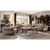 Acme Mehadi Upholstery Rolled Arm Loveseat with Queen Leg in Walnut view 2