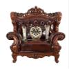 Acme Furniture Eustoma Chair with 1 Pillow, Cherry Top Grain Leather & Walnut view 4
