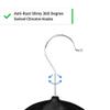 VelvetPros Non-Slip Velvet Hangers (20-Pack) | 360 Swivel Hooks | Durable, Space Saving Clothes Hangers | Suit Hangers | Coat Hangers | Suitable for Dress Clothes, Coats, Jackets and Pants (Grey) view 2