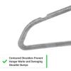 VelvetPros Non-Slip Velvet Hangers (20-Pack) | 360 Swivel Hooks | Durable, Space Saving Clothes Hangers | Suit Hangers | Coat Hangers | Suitable for Dress Clothes, Coats, Jackets and Pants (Grey) view 4