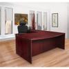 Lorell Prominence 2.0 Mahogany Laminate Box/Box/File Left-Pedestal Desk view 2