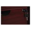 Lorell Prominence 2.0 Mahogany Laminate Box/Box/File Left-Pedestal Desk view 4