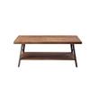 Acme Ikram Rectangular Wooden Coffee Table in Weathered Oak and Sandy Black view 4
