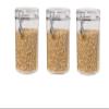 Oggi 72-Ounce Clear Acrylic Canister with Locking Clamp, Set Of 3 view 1