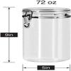 Oggi 72-Ounce Clear Acrylic Canister with Locking Clamp, Set Of 3 view 4
