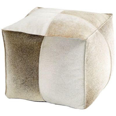 Cyan Design 10129 Brixton 19 inch Grey Pouf