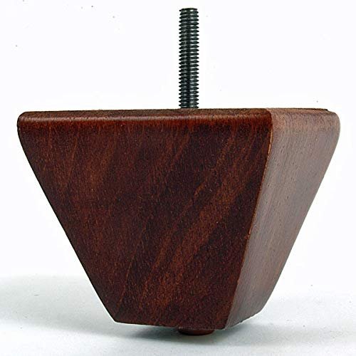 LEG DADDY 3" Oak Finish Pyramid Sofa Leg, Set of 4 (M8)