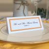 Double Line Border Place Cards, Orange, Set of 60, Pre-cut and Scored - Wedding, Party, Dinner, and Special Events - Made in the USA view 1