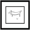 Amanti Art Framed Wall Art Print 14x16 Le Chien (The Dog) by Pablo Picasso, Animals Wall Art, Museum Masters Classics Decor, Small Poster Painting Artwork for Living Room, Bedroom, Bathroom, Kitchen view 1
