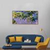INVIN ART Framed Canvas Giclee Print Wisteria (1917-1920) by Claude Monet Wall Art Living Room Home Office Decorations(Wood Color Slim Frame,16"x32") view 2