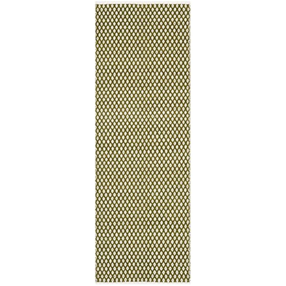 2 ft.-3 in. x 7 ft. Runner Boston Hand Woven Bath Mats- Olive