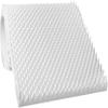 AK Trading CO. 2.5" x 36" x 72" Thick Convoluted Hospital Mattress Pad, Egg Crate Foam Foam Sheet | Mattress Pad (Medical Bed, Mattress Topper, Chairs) - Made in USA (2.5" x 36" x 72"), White view 1