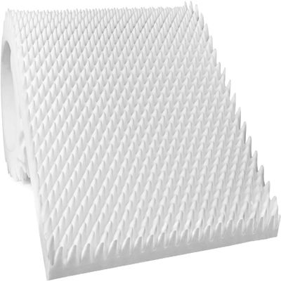 AK Trading CO. 2.5" Thick CertiPUR-US Certified Convoluted Hospital Mattress Pad, Egg Crate Foam Foam Sheet | Mattress Pad (Medical Bed, Mattress Topper, Chairs) - Made in USA (2.5" x 18" x 72")