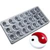 21 cavities 3.7*2.2*1.5cm tai ji Great ultimate Supreme pole shape PC polycarbonate chocolate mold fondant cake mould DIY bakery view 1