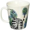 15213 Ceramic Indigo Mofumofurand Mug, Zebra, Size: Approx. 3.5 inches (9 cm), H 3.5 inches (9 cm) view 2