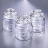 12 Perfectly Plain Classic Cookie Shaped Glass Jars w/Sealed Cover view 1