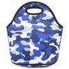 FlowFly Neoprene kids Lunch box Insulated Soft Bag Mini Cooler Thermal Meal Tote Kit for Boys, Girls,Men,Women,School,Work, Office, Blue Camo view 1