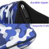 FlowFly Neoprene kids Lunch box Insulated Soft Bag Mini Cooler Thermal Meal Tote Kit for Boys, Girls,Men,Women,School,Work, Office, Blue Camo view 4