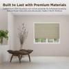 BlindDen - Room Darkening Honeycomb Shades - Blackout Blinds - Blinds for Indoor Windows - Window Shades - Stone view 3