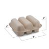 MT Products Taco Container - 15 Pieces Disposable Pulp Fiber 3 Compartment Taco Holder with Lid - Size 8 x 7 x 3" Keeps Taco Upright - Made in The USA view 3