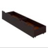 Alaterre Furniture Under Bed Storage Drawers - Set of 2 Solid Wood Rolling Under Bed Storage with Wheels - Fits Bed Frames 9.75 High - Underbed Containers for Shoes, Clothes, and Toys (Espresso) view 1
