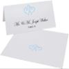Linked Hearts Place Cards, Light Blue (Choose Color), Set of 60, Pre-cut and Scored - Wedding, Party, Dinner, and Special Events - Made in the USA view 2
