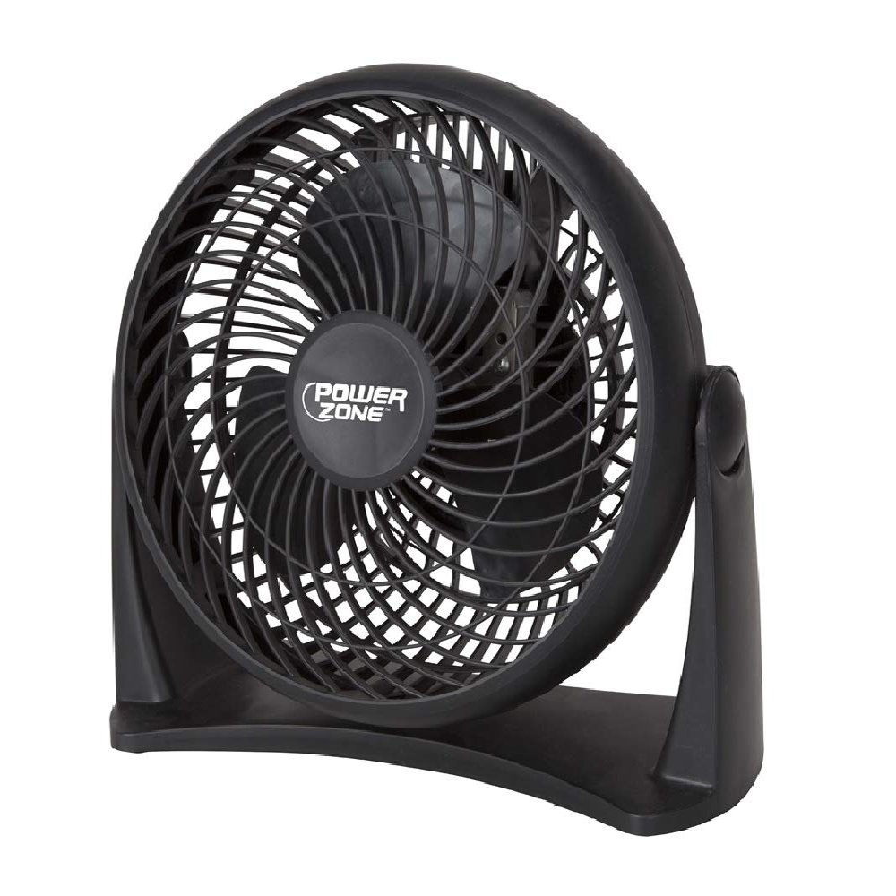 Powerzone Ac-08 Turbo Fan, Black, 8"