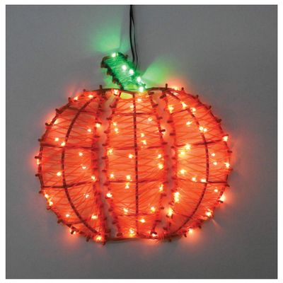 Celebrations LED LIGHTD Orange PUMPKN