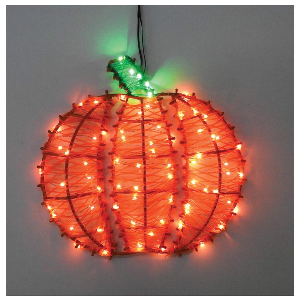 Celebrations LED LIGHTD Orange PUMPKN